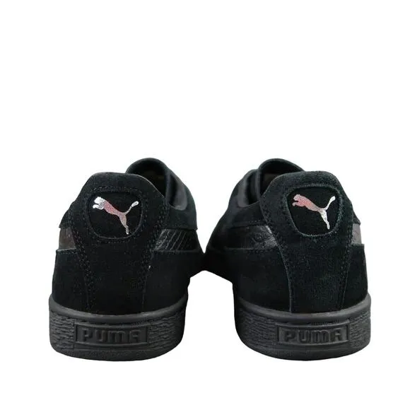 Puma Shoes Mens 13 Sneakers Lifestyle Suede Classic Black Croc Embossed Lace Up