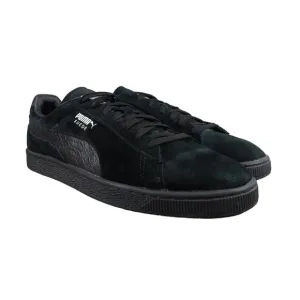 Puma Shoes Mens 13 Sneakers Lifestyle Suede Classic Black Croc Embossed Lace Up