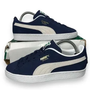 Puma Suede Classic XXI Sneakers Peacoat Blue / Off White 374915-04 Men's 8
