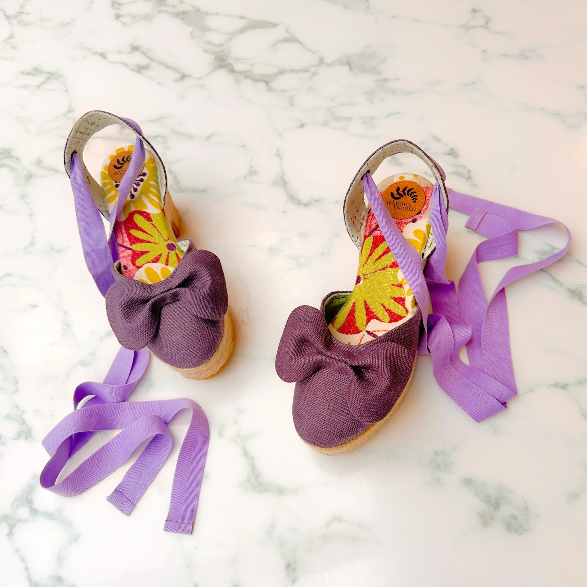 Purple Bow Wonder Heels
