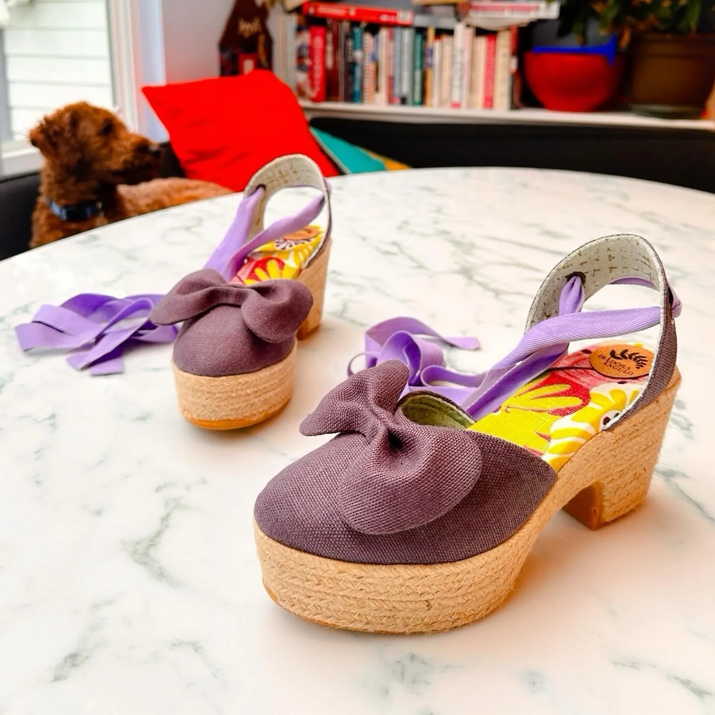Purple Bow Wonder Heels