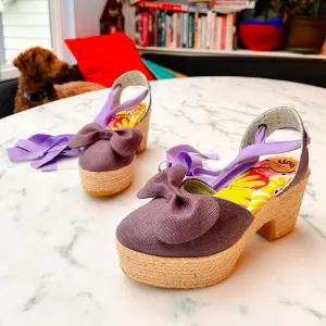 Purple Bow Wonder Heels