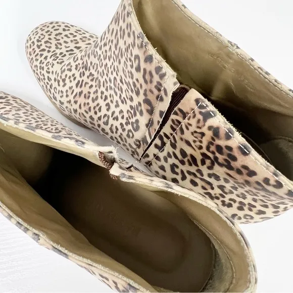 Rachel Comey Leopard Boots Booties Ankle 7 Mars? Cheetah