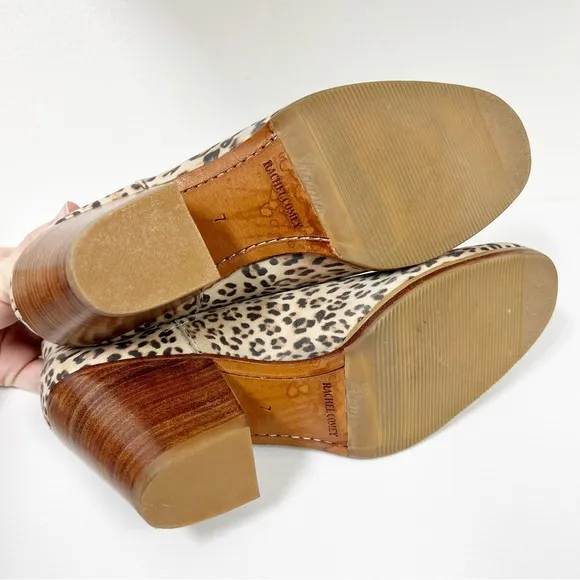 Rachel Comey Leopard Boots Booties Ankle 7 Mars? Cheetah