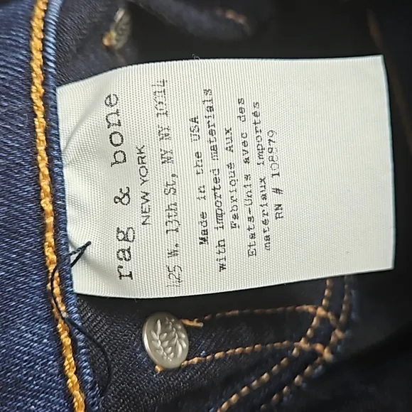 rag &amp; bone High Rise Skinny Jeans in Bedford - Size 29