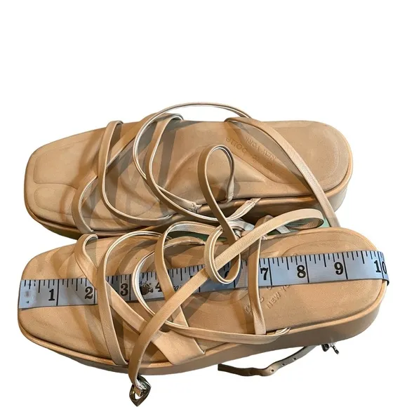 RAG &amp; BONE Logan Strappy Leather Flatform Sandal, Macadamia
