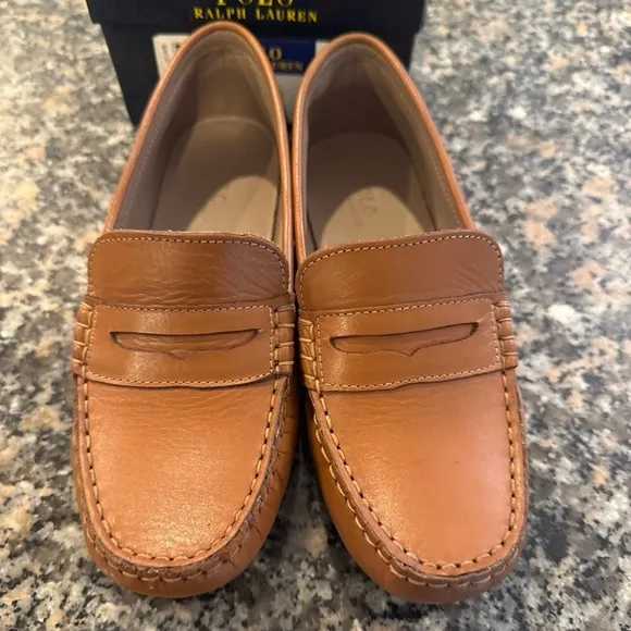 Ralph Lauren Boys Tan Loafers