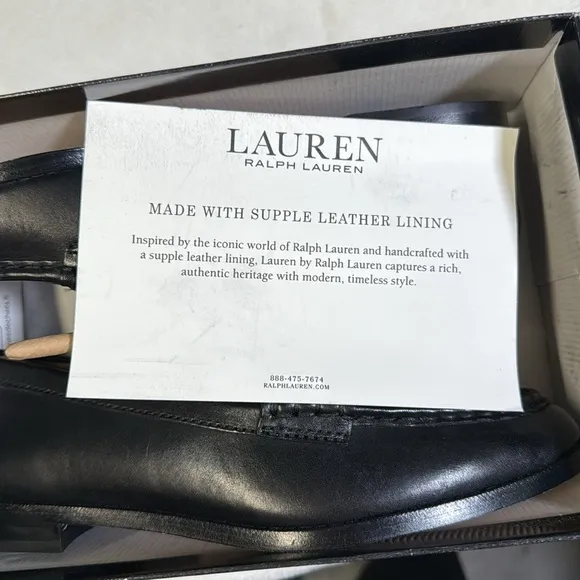 Ralph Lauren Women’s Wynnie Loafers - Black Size 6.5