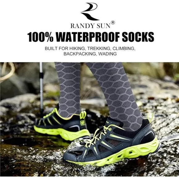 RANDY SUN Waterproof Breathable Knee High Kayaking Hunting Fishing Socks
