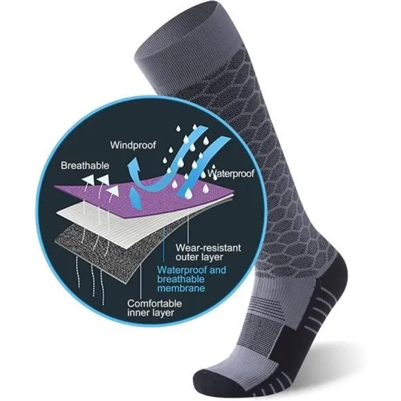 RANDY SUN Waterproof Breathable Knee High Kayaking Hunting Fishing Socks