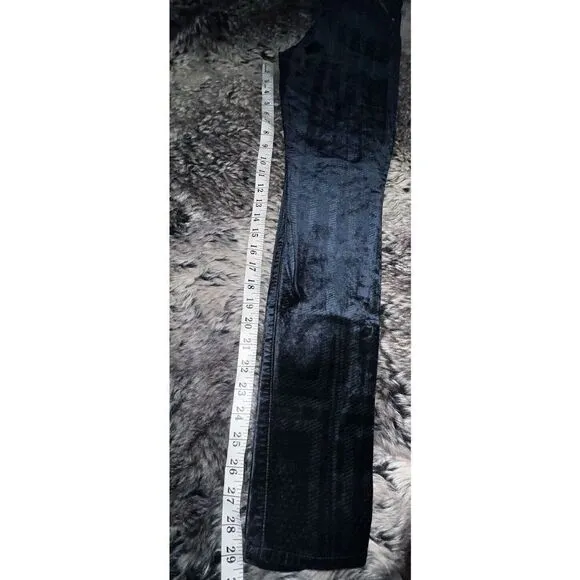 RARE 7 ALL MANKIND womens VELVET JEANS The Skinny Velvet Twilight' Size 26