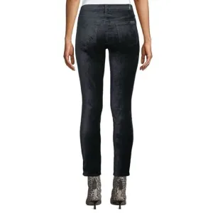 RARE 7 ALL MANKIND womens VELVET JEANS The Skinny Velvet Twilight' Size 26