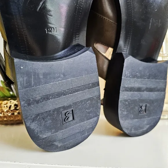 Rare Giorgio Brutini Private Collection Men's 12M Square Toe Slingback Sandals