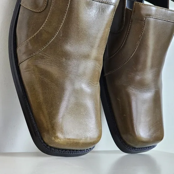 Rare Giorgio Brutini Private Collection Men's 12M Square Toe Slingback Sandals
