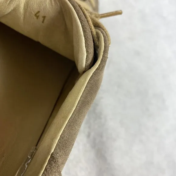 Rare NoHow Suede Sneakers in Light Taupe Camel Size 41 Intl Distressed Trainers