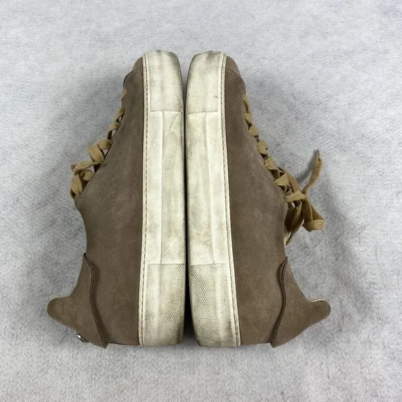 Rare NoHow Suede Sneakers in Light Taupe Camel Size 41 Intl Distressed Trainers