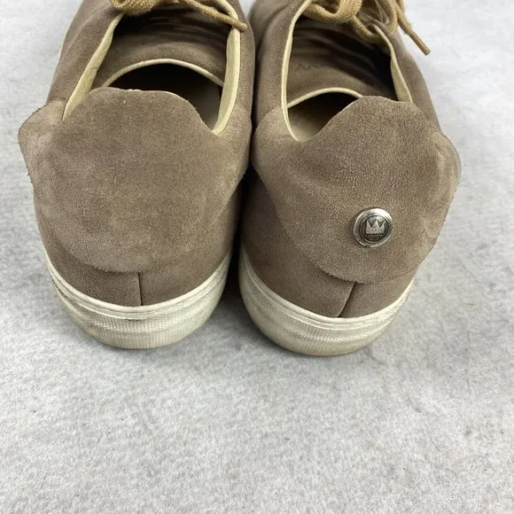 Rare NoHow Suede Sneakers in Light Taupe Camel Size 41 Intl Distressed Trainers