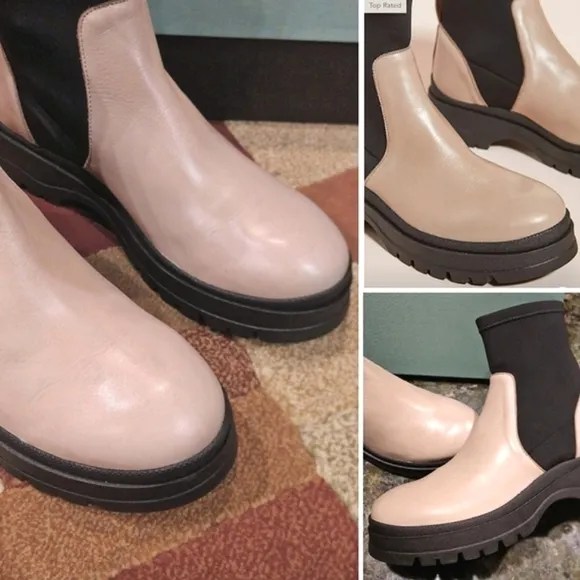 RARE*ANTHRO ÁNGEL ALARCÓN Alder Neo Strobe Full Grain Leather Chelsea Boots $298