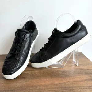 Rebecca Minkoff Black Leather Lace Up Low Top Versatile Sneakers Women's 10