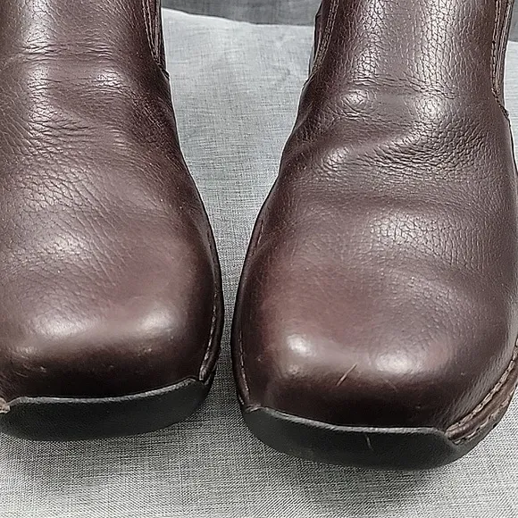 Red Wing 6702 Brown Leather Safety Shoes Loafers Slip-On men's SZ 14D Wide Width