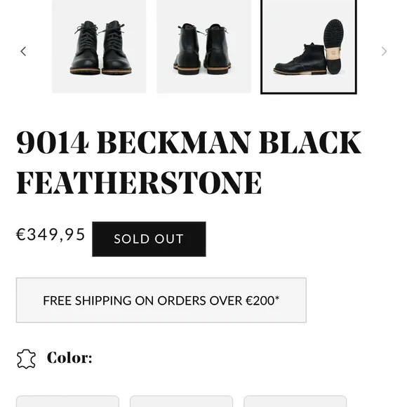 Red Wing Black Leather Heritage Boots
