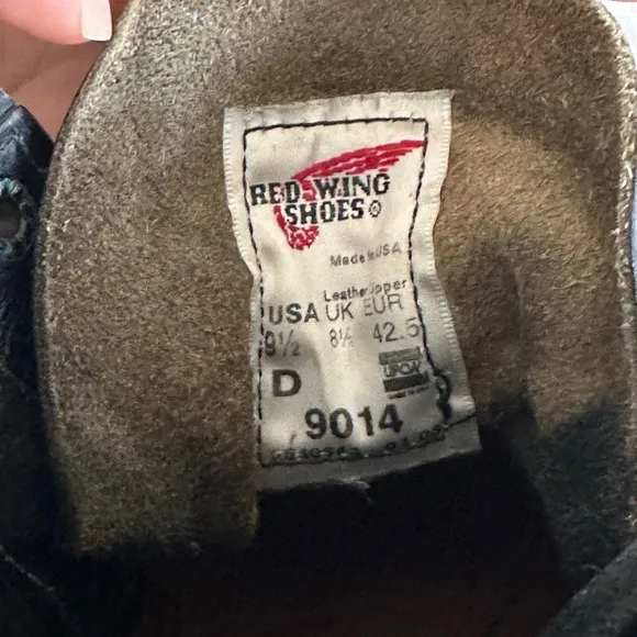 Red Wing Black Leather Heritage Boots