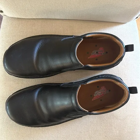 Red Wing Men’s Leather Slip On Loafers Black Size 11.5