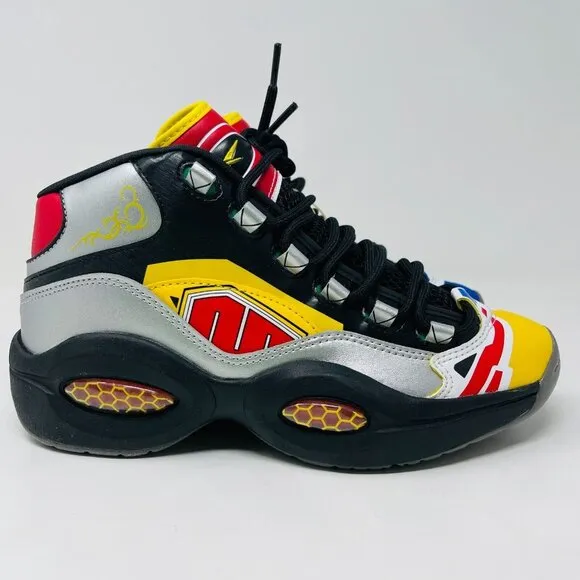 Reebok Power Rangers x Question Mid Big Kids Size 7 Allen Iverson Sneakers Shoe