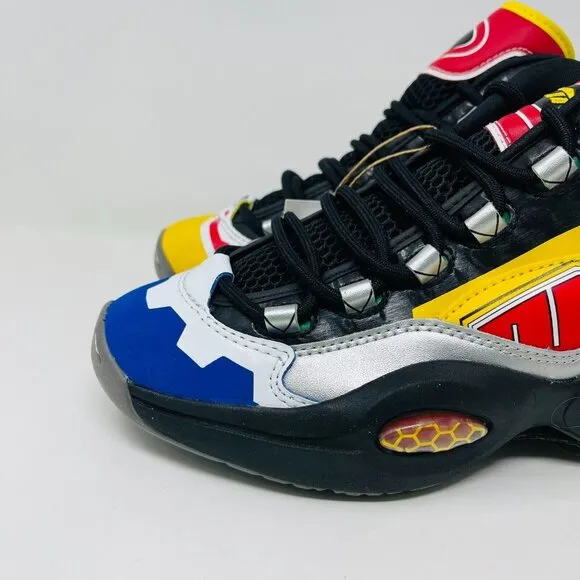 Reebok Power Rangers x Question Mid Big Kids Size 7 Allen Iverson Sneakers Shoe
