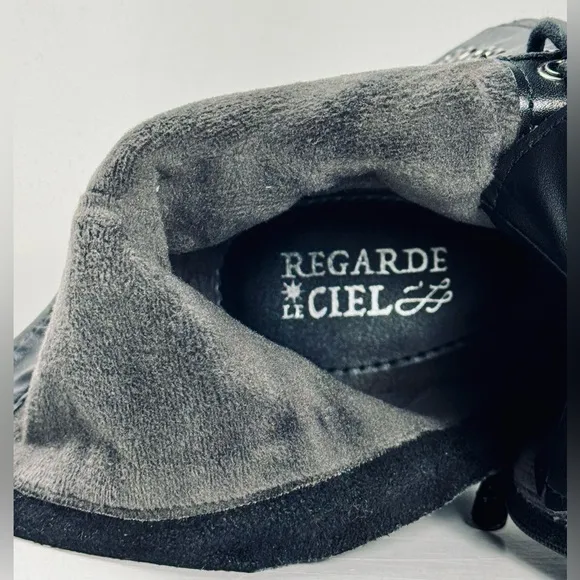REGARDE LE CIEL Combat Boots with Chunky Sole