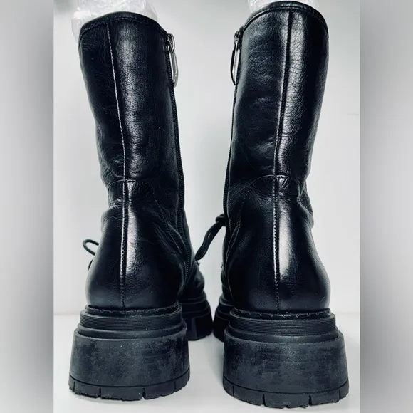 REGARDE LE CIEL Combat Boots with Chunky Sole