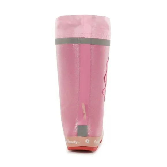 Regatta Childrens/Kids Peppa Pig Dinosaur Wellington Boots / Pink