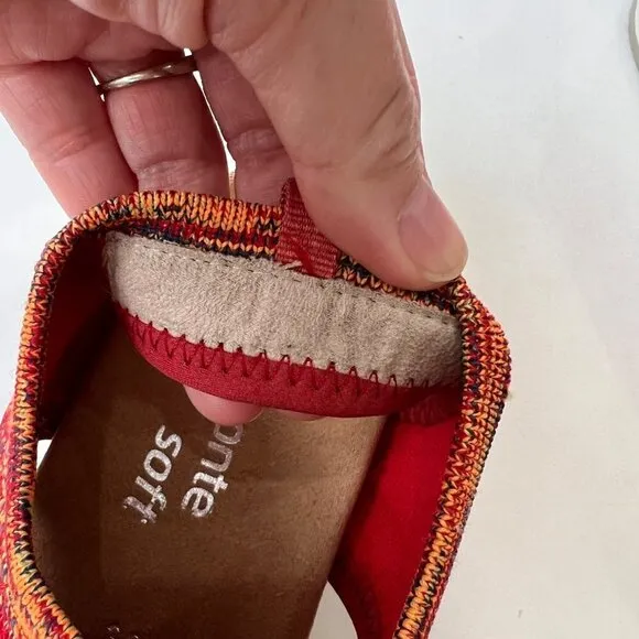 Remonte Jocelyn knit sandals in coral, Size 38
