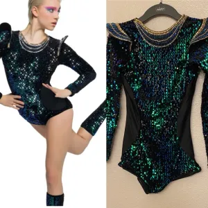 Revolution Tenth House Dance Leotard solo costume Galactic TH19178 PA adult XS