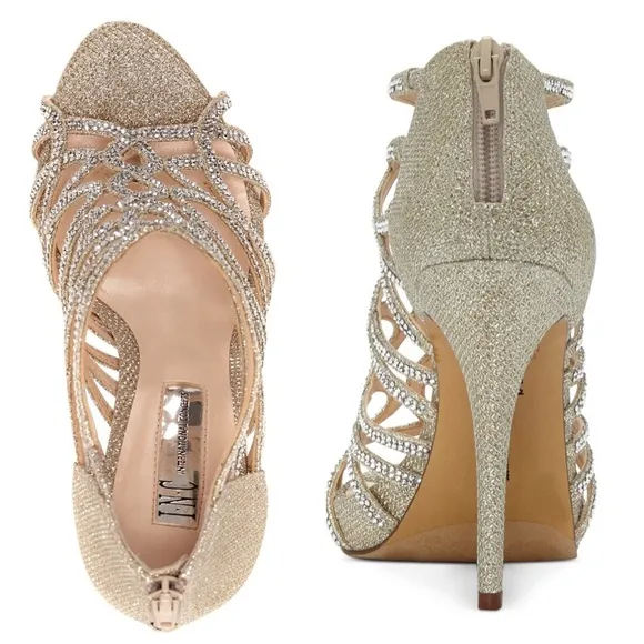 🆕Rhinestone High Heel Sandal.