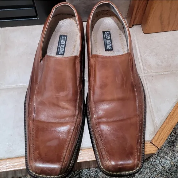 Rich Brown Stacey Adams Leather Loafers