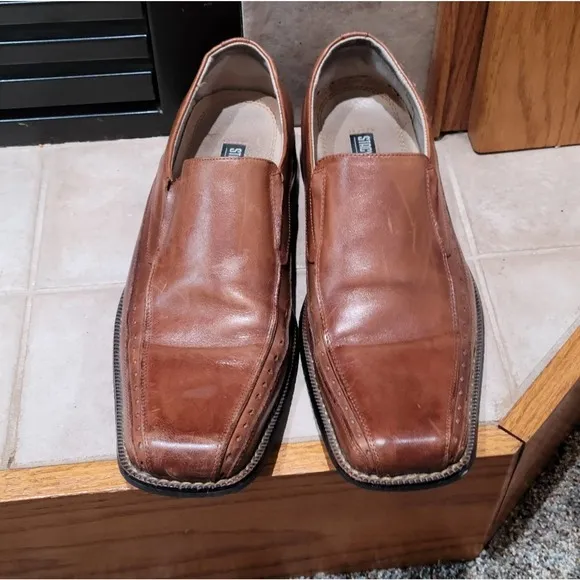 Rich Brown Stacey Adams Leather Loafers