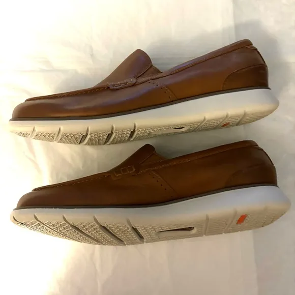 Rockport loafers Total Motion Craft Venetian Cognac SZ 9.5 NWOT Brand New