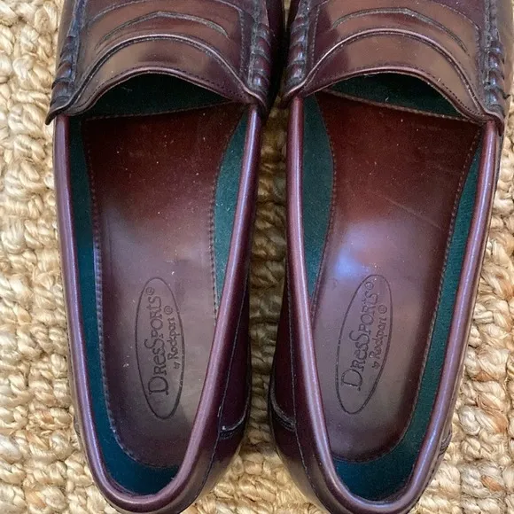 Rockport Men's 12 Classic Penny Loafers Shoes Oxblood Burgundy M2887