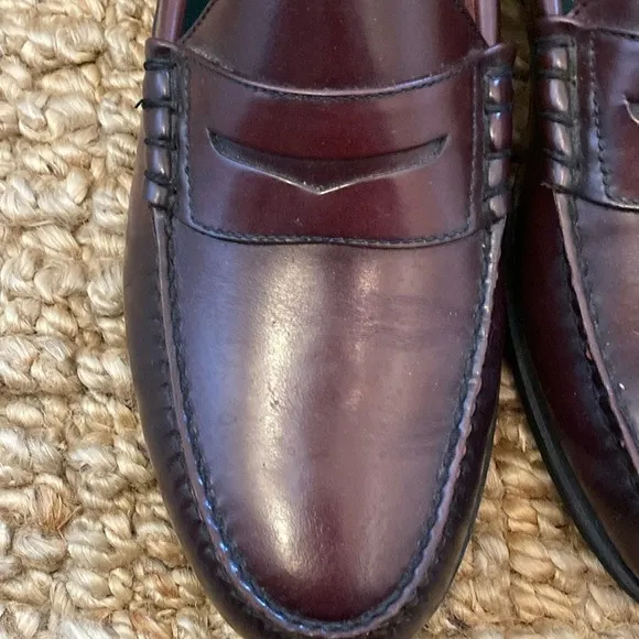Rockport Men's 12 Classic Penny Loafers Shoes Oxblood Burgundy M2887