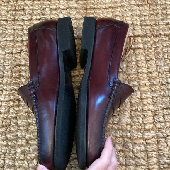 Rockport Men's 12 Classic Penny Loafers Shoes Oxblood Burgundy M2887