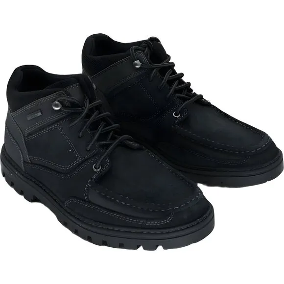 Rockport Men's Black Suede Boots Size 7.5W (40.5 EU)