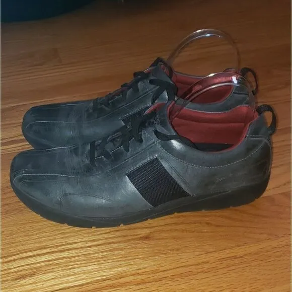 Rockport gray leather sneakers