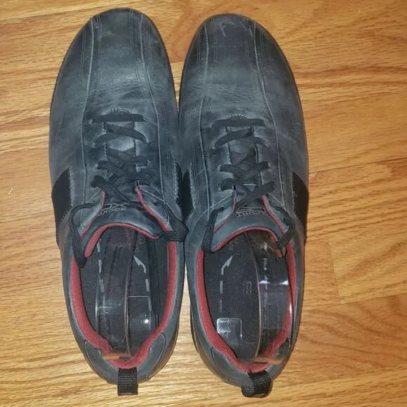 Rockport gray leather sneakers