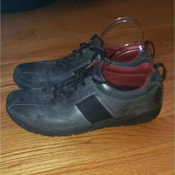 Rockport gray leather sneakers