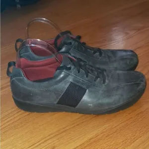 Rockport gray leather sneakers