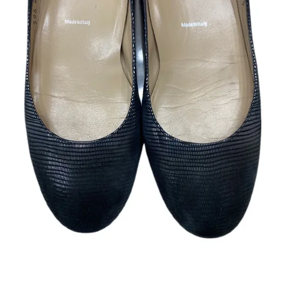 Ron white black leather loafers made in Italy size 39.5