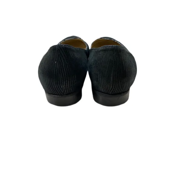 Ron white black leather loafers made in Italy size 39.5