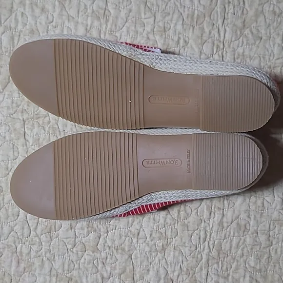 Ron White Delilah Slip-On Espadrilles, Striped Shoes Size 42 Women's