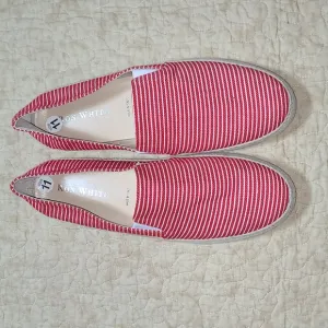 Ron White Delilah Slip-On Espadrilles, Striped Shoes Size 42 Women's